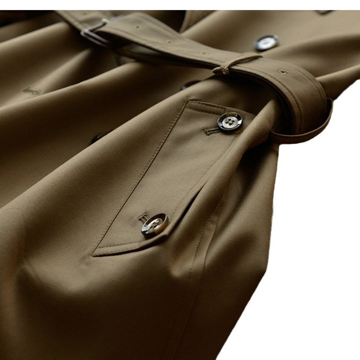 Ladies Fashionable Trench Coat with Waist Belt Mune Fashion 1789268628