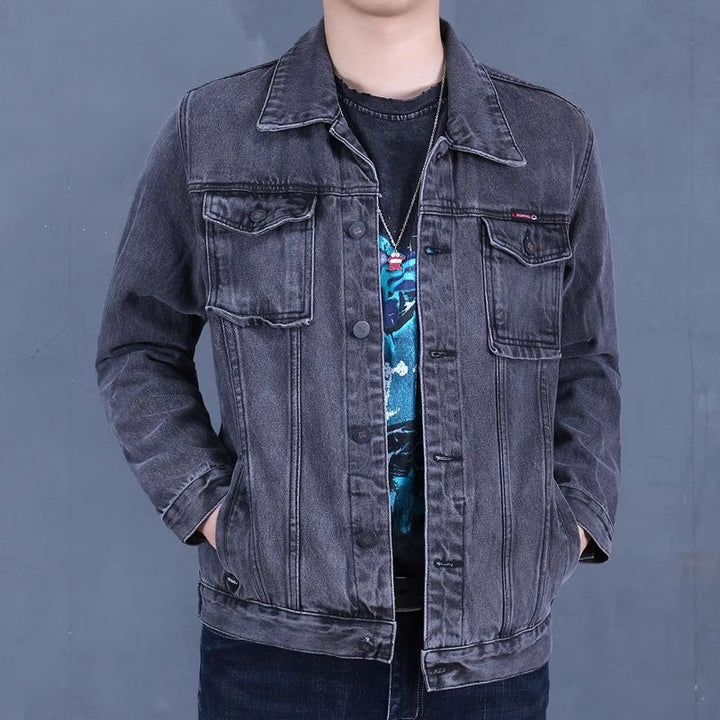 Men's Fashionable Denim Jacket in Vintage Style Mune Fashion