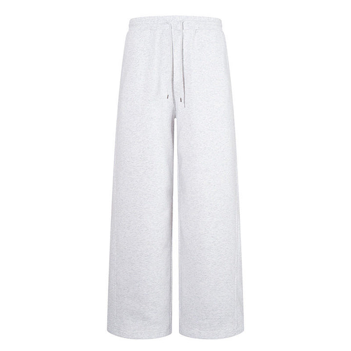 Women's Extra Wide Cotton Palazzo Sweatpants with High Comfort Waistband, Drawstring and Straight Leg Mune Fashion