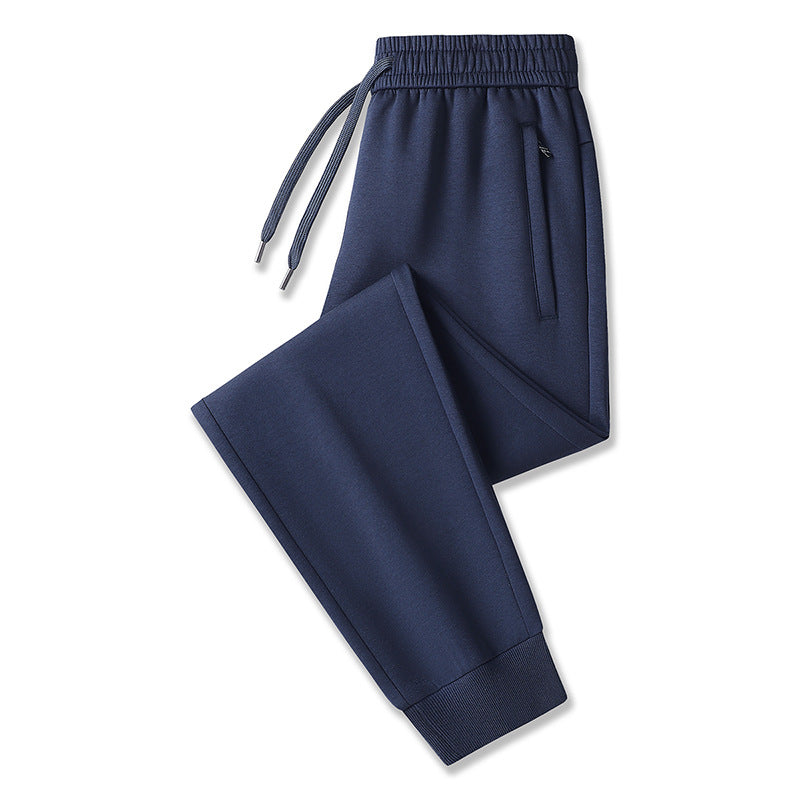 Men's Tech Jogging Pants with Elastic Waistband, Zipper Pockets & Cuffs Mune Fashion