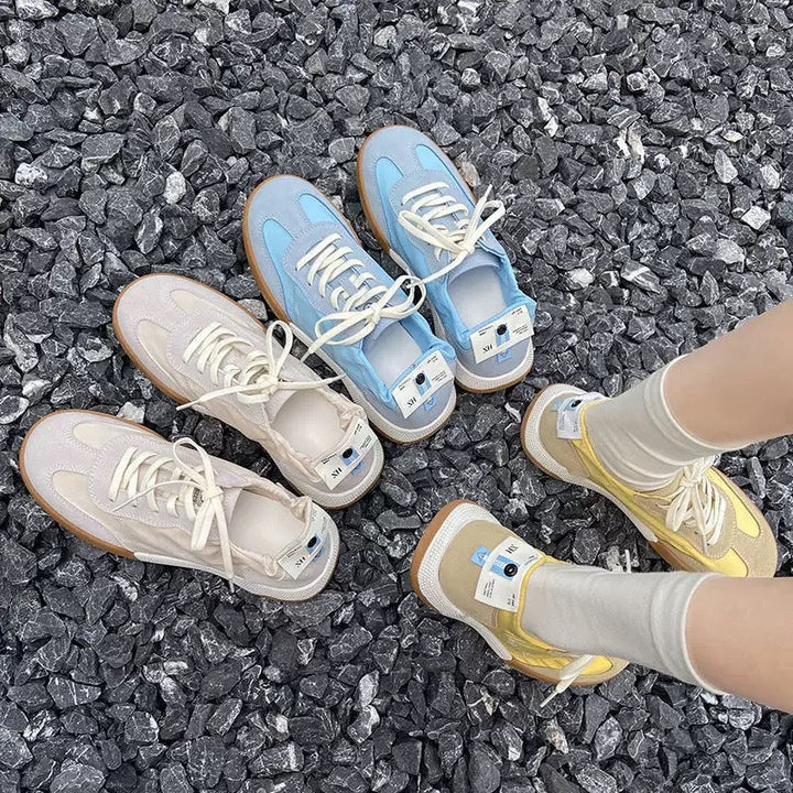 Women’s sporty sneakers with unique lacing Mune Fashion