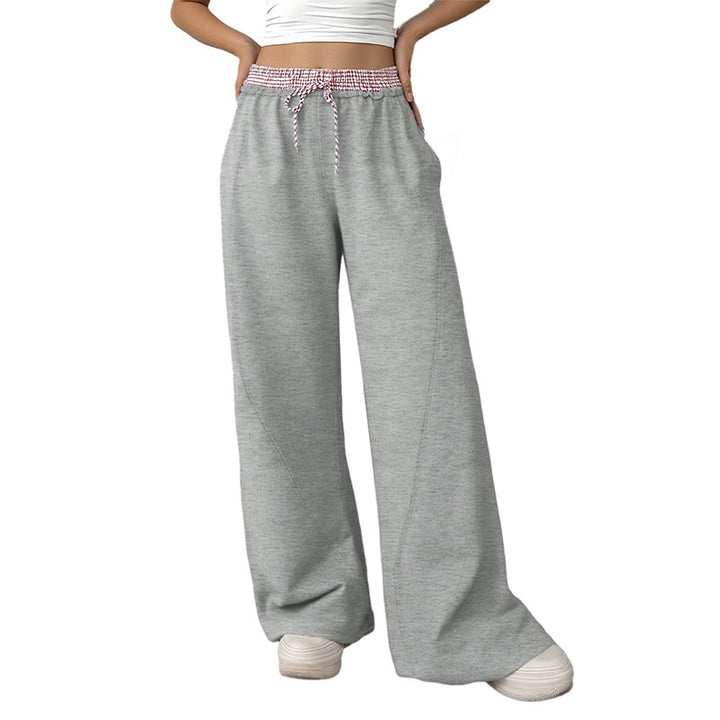 Women Casual Wide Jogging Pants Mune Fashion
