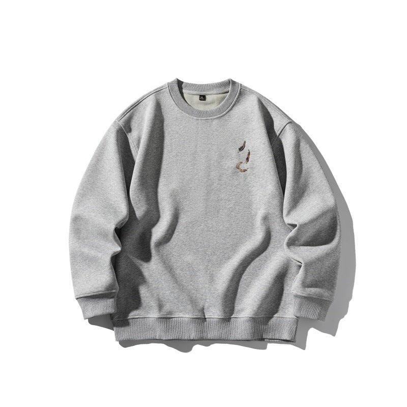 Unisex Oversize Sweatshirt with subtle Koi embroidery Mune Fashion