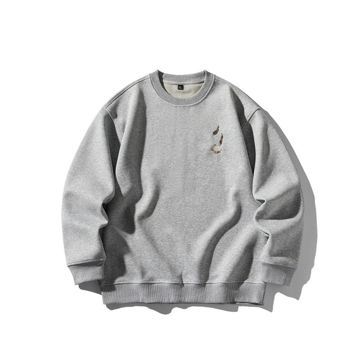Unisex Oversize Sweatshirt with subtle Koi embroidery Mune Fashion