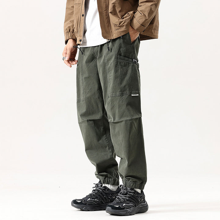 Men's Relaxed Tactical Cargo Jogger with Knee Panels and Elastic Cuffs Mune Fashion