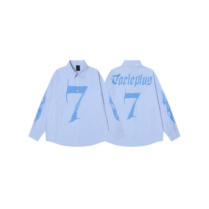 Women's Casual Long Sleeve Shirt with Modern Graphic Print Mune Fashion