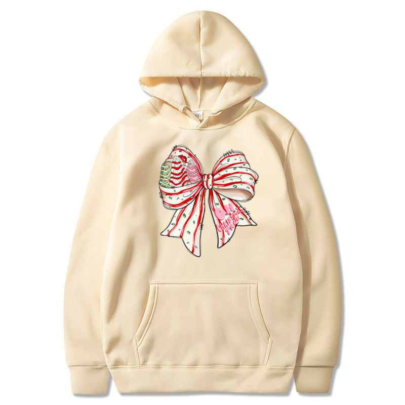 Women’s Hoodie with Festive Bow Design Mune Fashion
