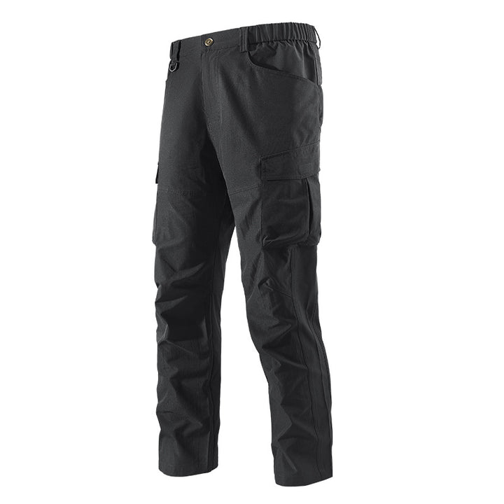 Men's Robust-Constructive Cargo Trekking Pants with Elastic Waistband and Multiple Pockets Mune Fashion