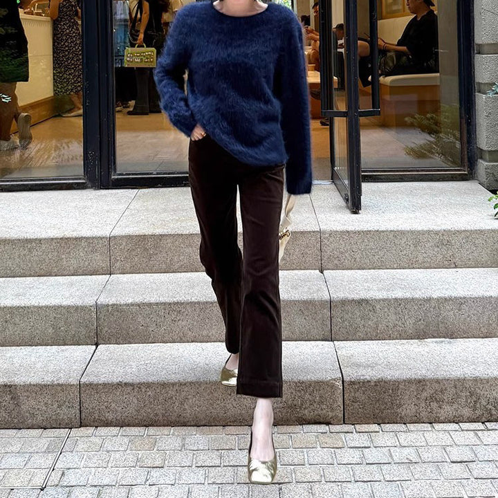 Women's Soft Mohair Sweater with Loose Fit Mune Fashion