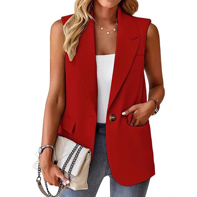 Ladies Stylish Blazer Vest Mune Fashion