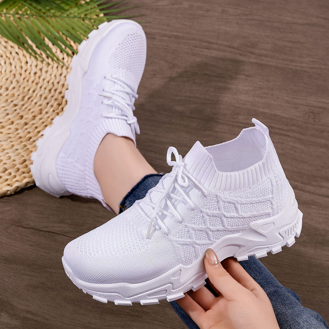 Women High-Performance Running Shoes with Flexible Knitted Upper Mune Fashion