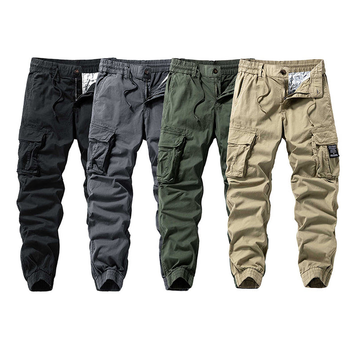 Men's Lightweight Ripstop Cargo Joggers with Comfort Waistband, Organizer Pockets and Ribbed Ankle Cuffs Mune Fashion
