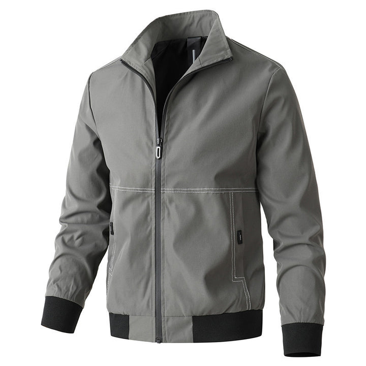 Men's urban minimalist softshell hooded jacket with concealed zipper front Mune Fashion