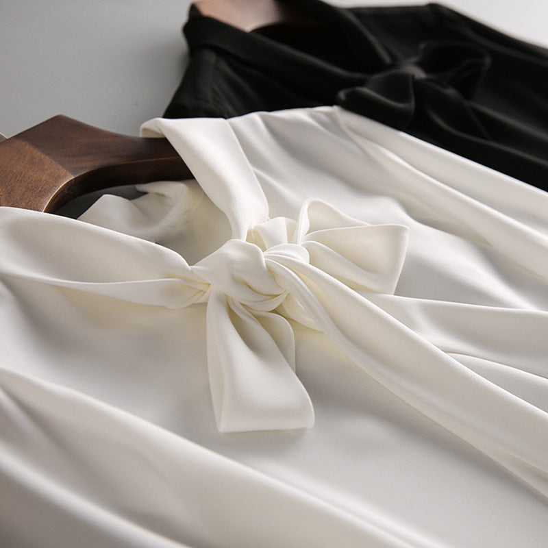 Women's Elegant Blouse with Bow Detail Mune Fashion 1789268628