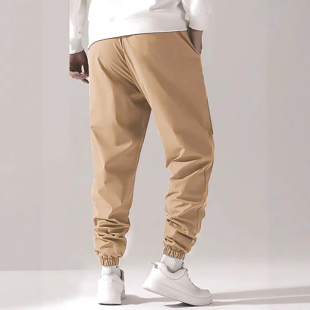 Men's cargo jogging pants with elastic waistband, cargo pockets & drawstring Mune Fashion