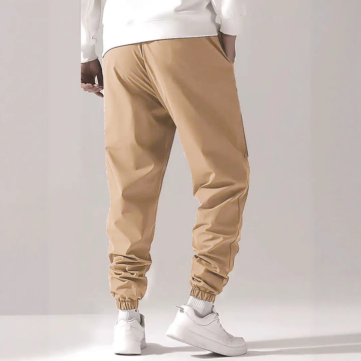 Men's cargo jogging pants with elastic waistband, cargo pockets & drawstring Mune Fashion