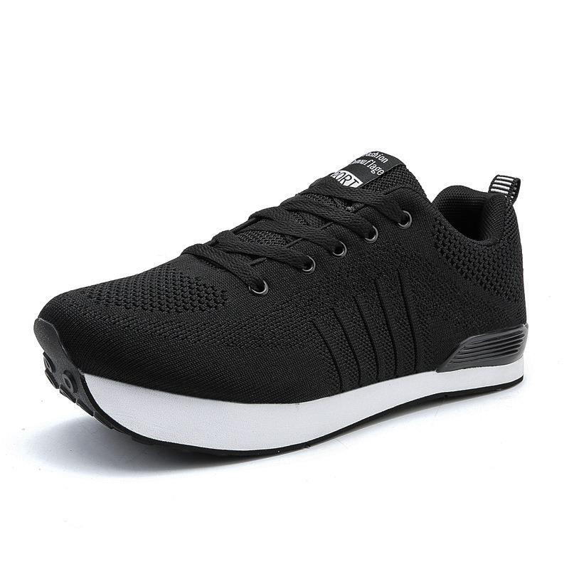Unisex nan urban runner with wedge-shaped memory foam sole and seamless knitted upper Mune Fashion