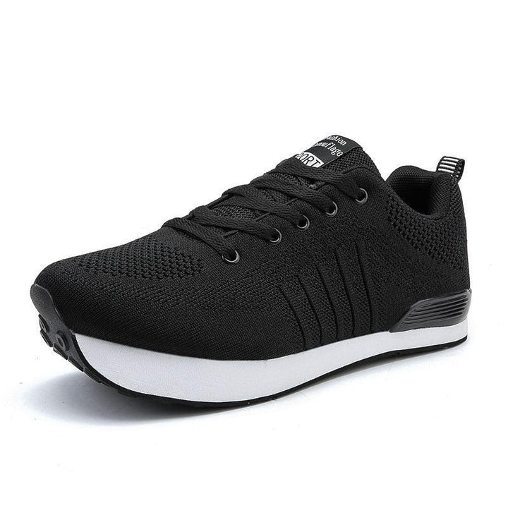 Unisex nan urban runner with wedge-shaped memory foam sole and seamless knitted upper Mune Fashion
