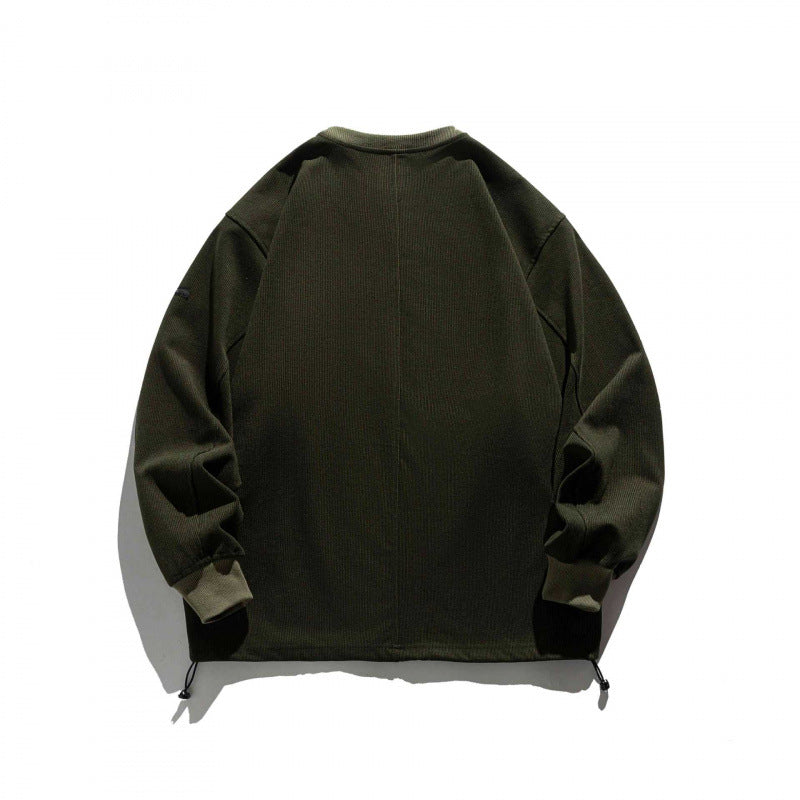 Unisex Structured Oversize Sweatshirt with Drawstring Hem and Raglan Sleeves Mune Fashion