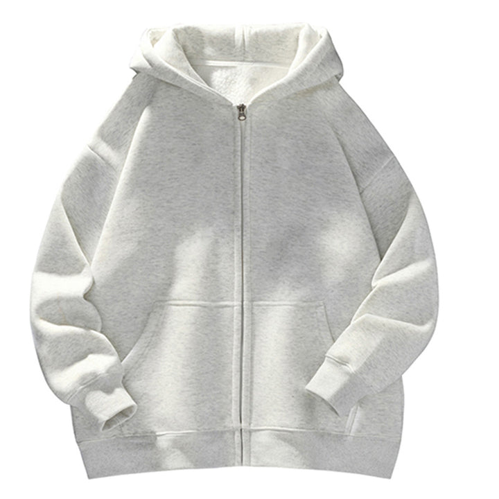 Unisex Oversize Hoodie Jacket with Full Zip, Teddy Lining and Kangaroo Pockets Mune Fashion