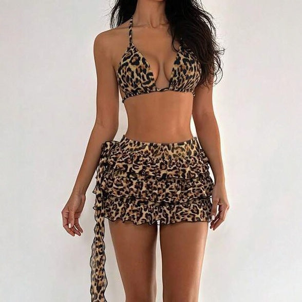 Women’s Triangle Bikini with Voluminous Wrap Skirt Mune Fashion