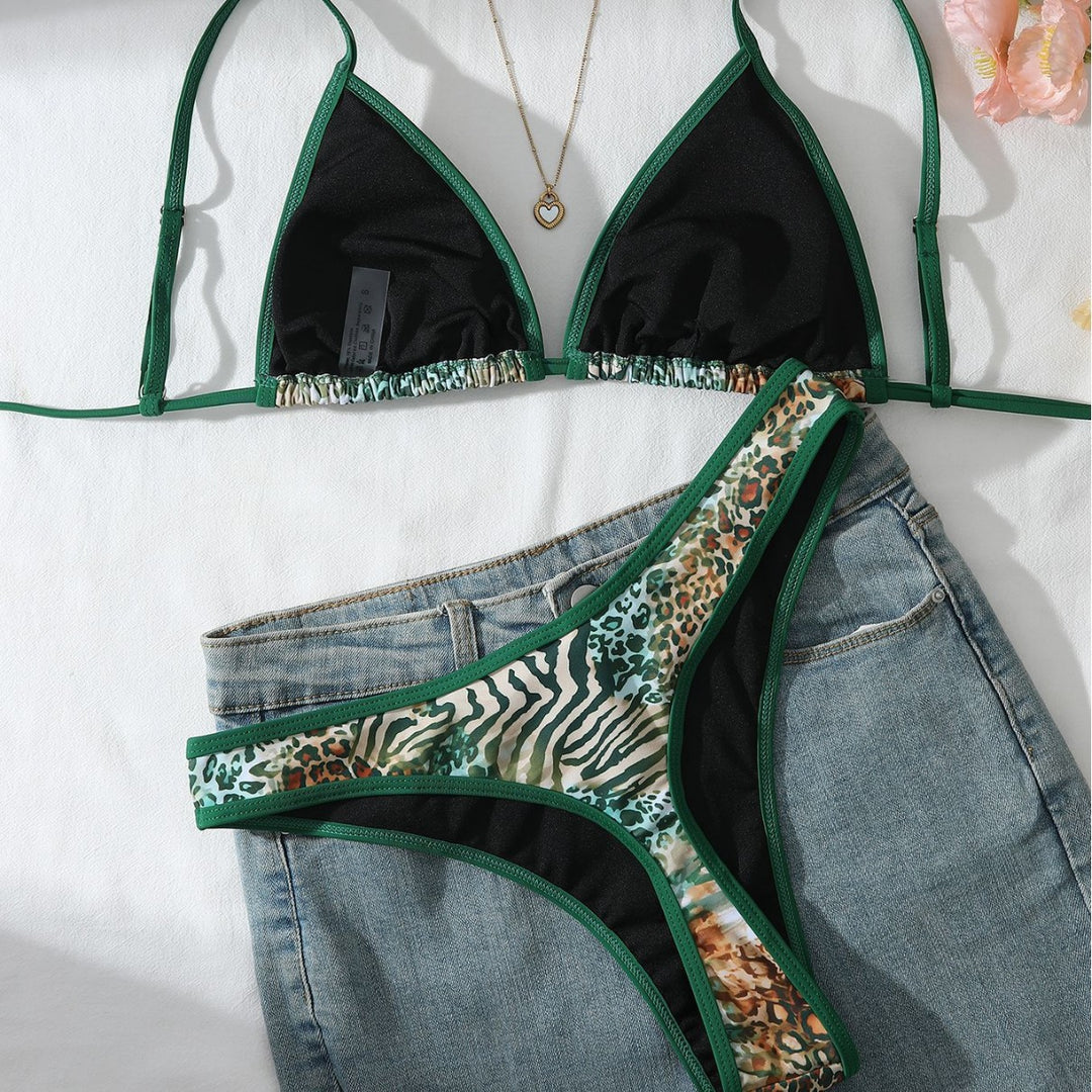 Women Animal Print Bikini Set Mune Fashion
