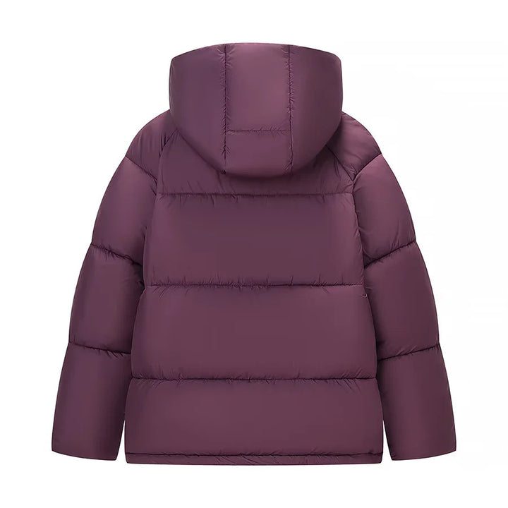 Women's non-quilted hooded puffer jacket in oversized boxy cut Mune Fashion