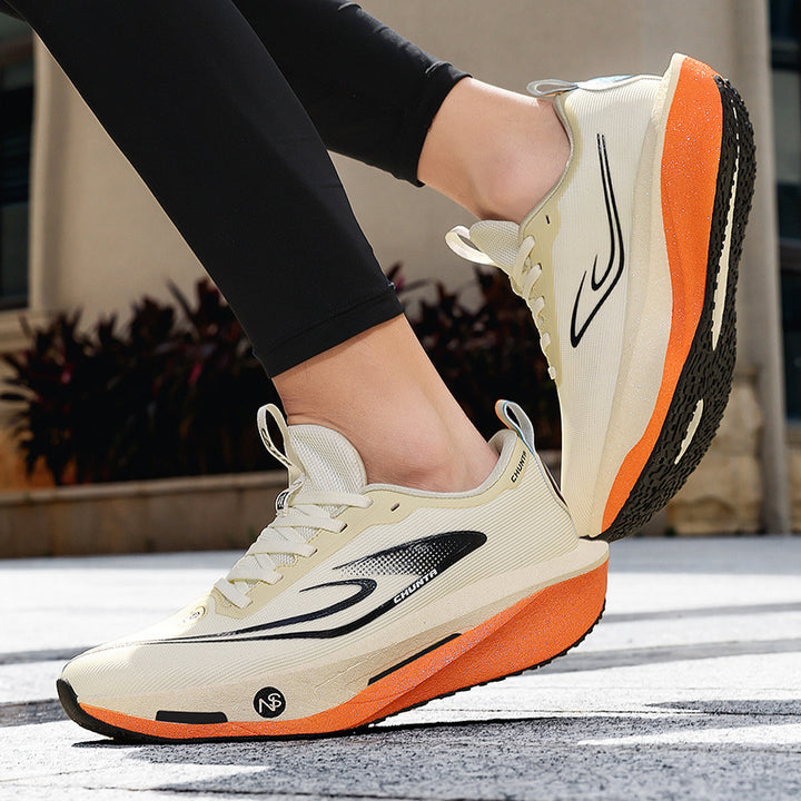 Unisex flowing Race Performance sneakers with high-profile reactive foam midsole and seamless lightweight knit upper Mune Fashion
