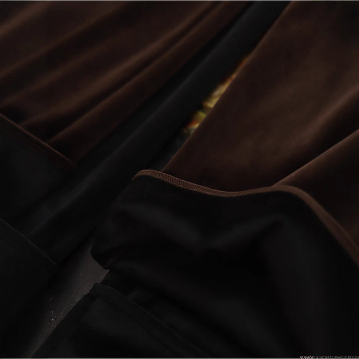 Women's Elegant Velvet Skirt with Elastic Waist Mune Fashion