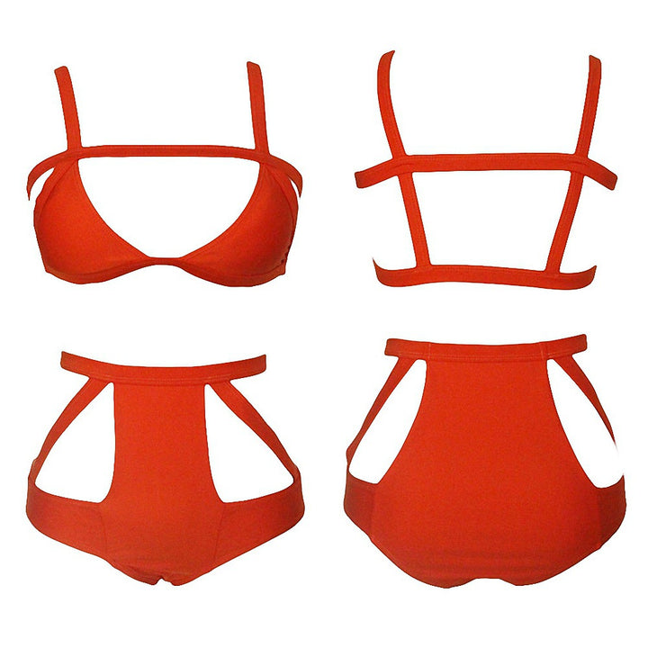 Women High-Cut Bikini with Cut-Outs Mune Fashion