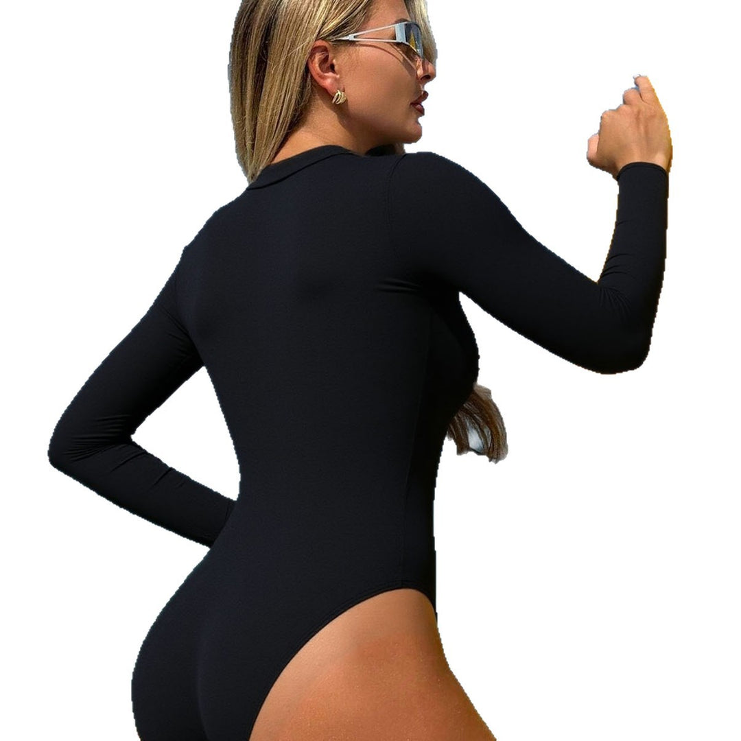 Women's Sporty Swimsuit with Zipper Mune Fashion