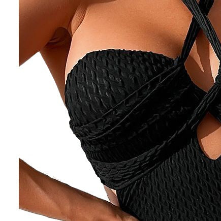 Women Elegant Cut Swimsuit with Refined Ruffle Details Mune Fashion