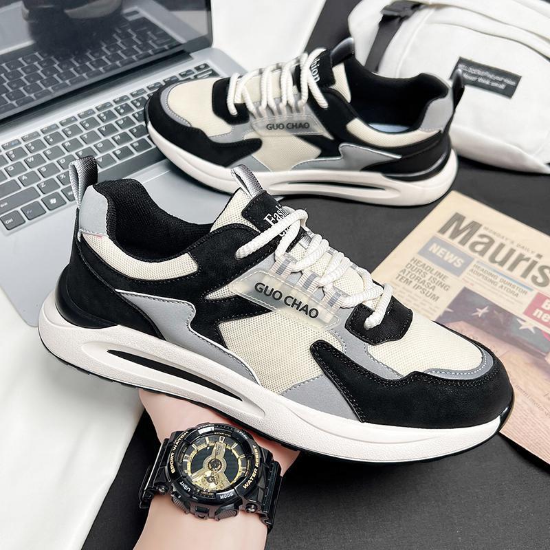 Unisex modern lightweight casual sneakers with padded comfort insole and breathable mesh overlay Mune Fashion