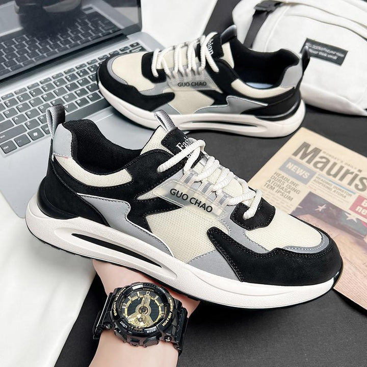 Unisex modern lightweight casual sneakers with padded comfort insole and breathable mesh overlay Mune Fashion
