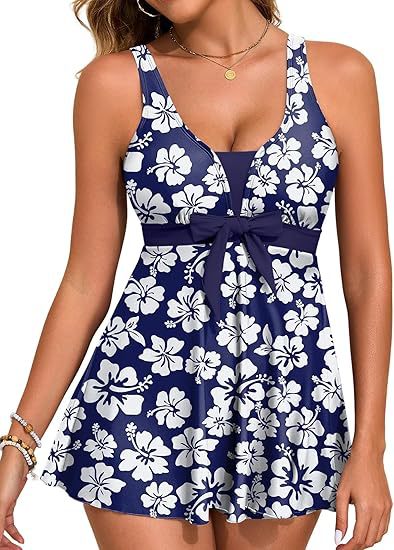 Ladies leisure swimsuit with stylish waist belt Mune Fashion