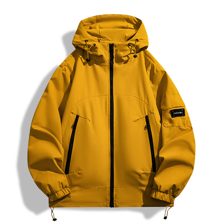 Men's Modern All-Weather Hoodie with Wind and Water-Repellent Membrane Mune Fashion