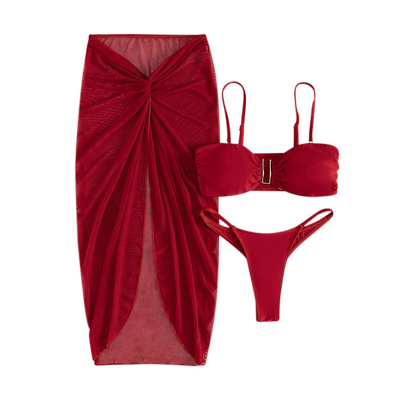 Ladies Bikini Set with sophisticated knot design and elegant jewelry details Mune Fashion