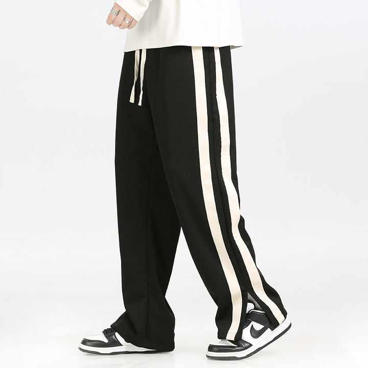 Men's Sporty Lounge Pants with Side Stripes Mune Fashion