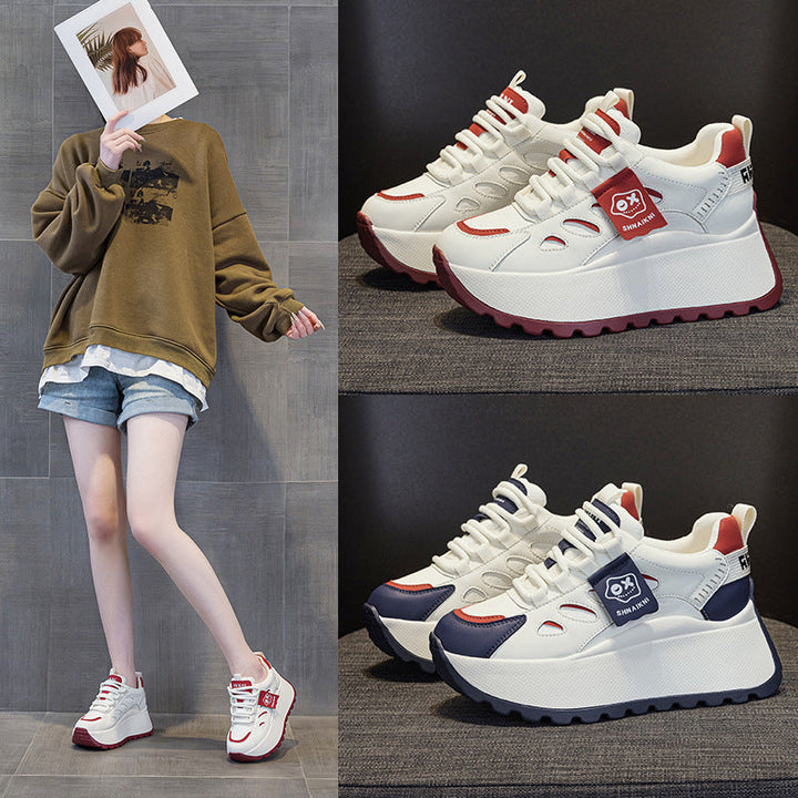 Women's sporty platform sneakers with modern design and flexible sole Mune Fashion