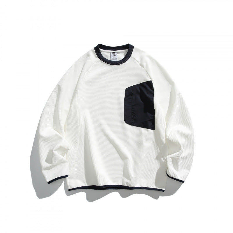 Unisex Oversize Sweatshirt with contrasted chest pocket and raglan sleeves Mune Fashion