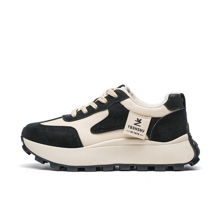 Ladies Sporty Sneakers with Breathable Mesh Inserts and Cushioning Sole Mune Fashion