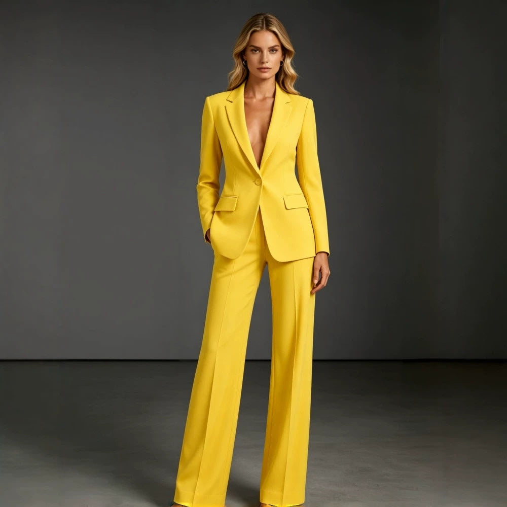 Women's Elegant Suit with Wide Leg