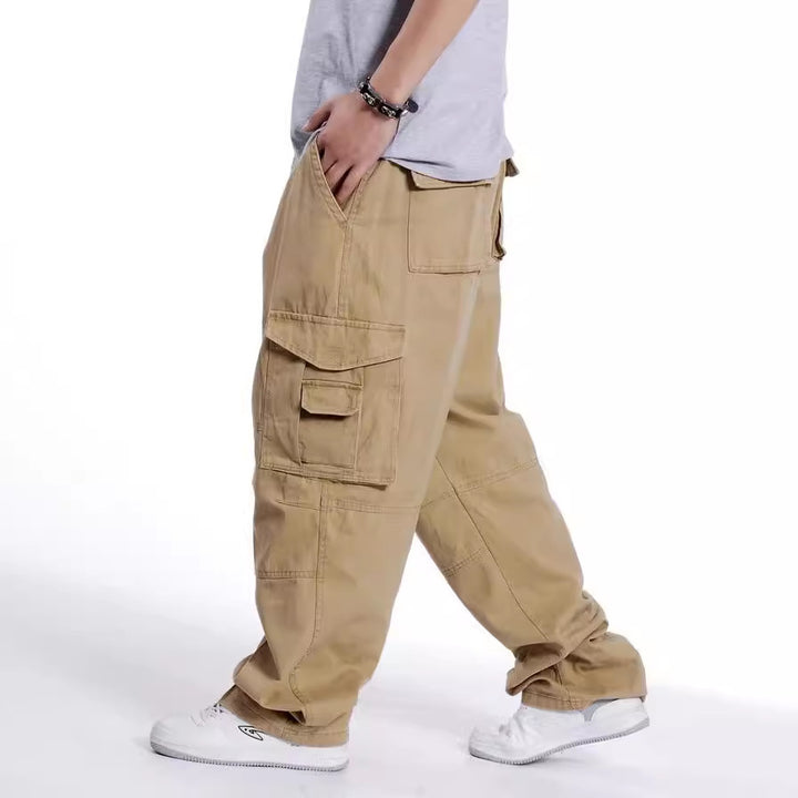 Men's Baggy Cargo Pants with Wide Legs and Multifunctional Pockets Mune Fashion