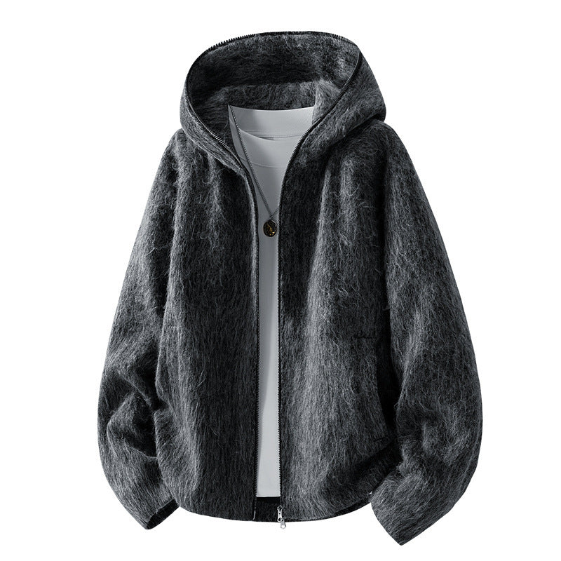 Men's Comfortable Fleece Jacket with Hood Mune Fashion