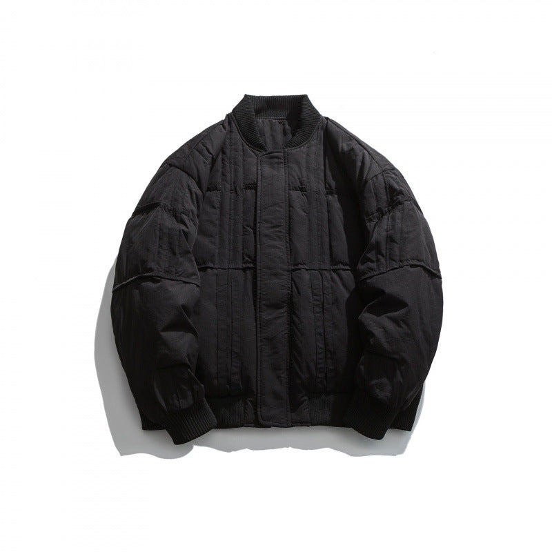 Unisex Boxy padded bomber jacket with ribbed cuffs and boxy silhouette Mune Fashion