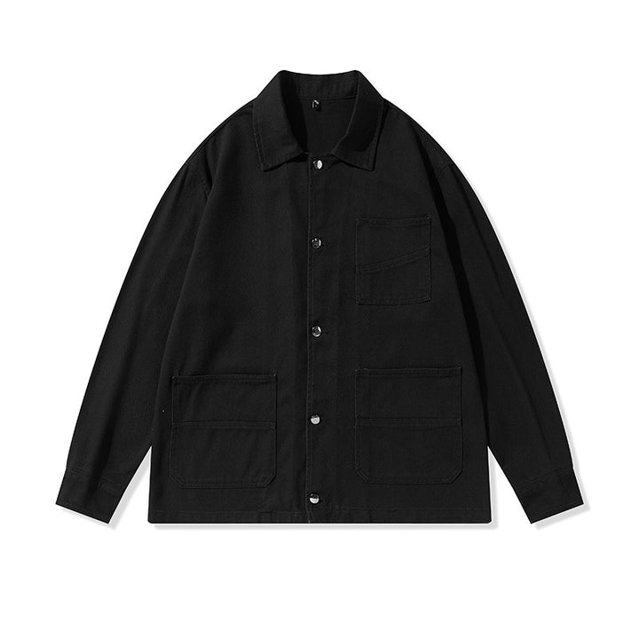 Unisex Oversize Work Jacket in Overshirt Style made of Canvas with Patch Pockets Mune Fashion