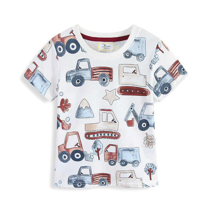 Children's T-Shirt with colorful construction site motif Mune Fashion