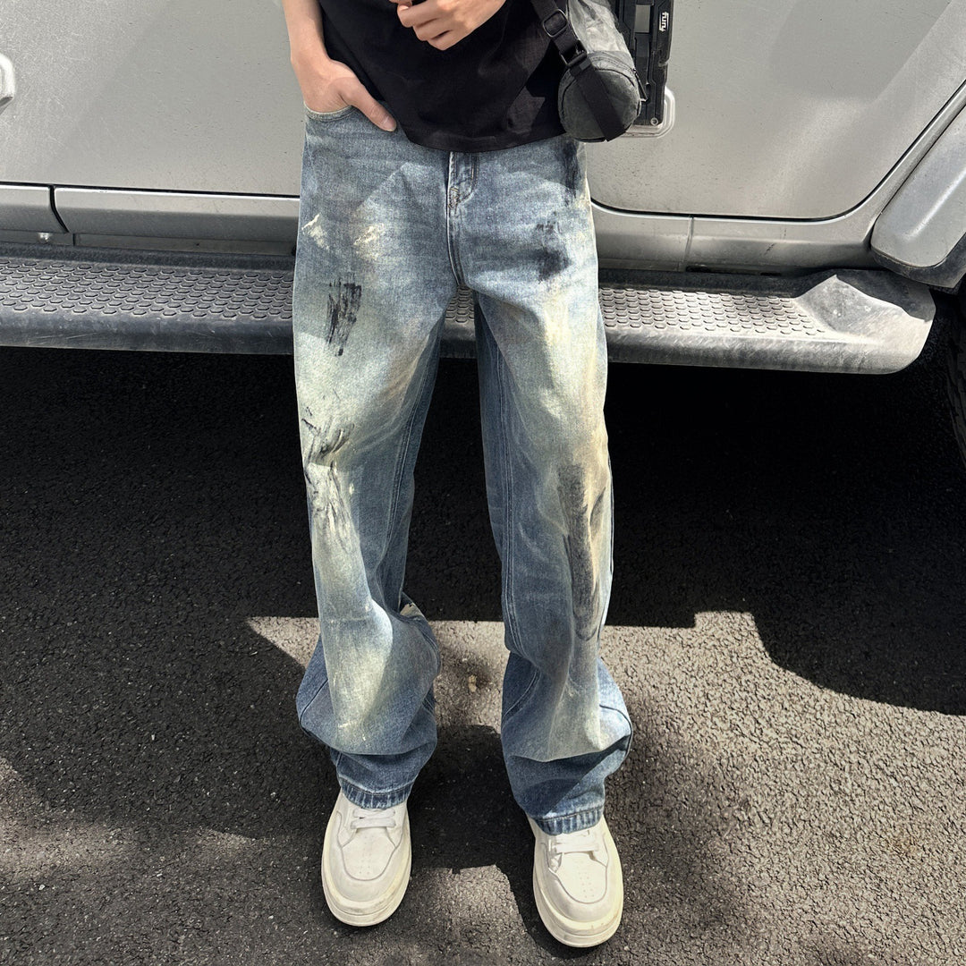 Men Comfortable and Casual Relaxed-Fit Jeans Mune Fashion