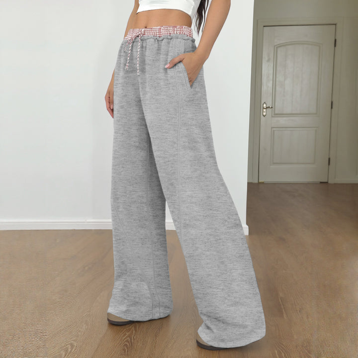 Women Casual Wide Jogging Pants Mune Fashion