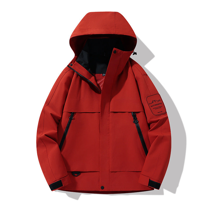 Men's multifunctional waterproof softshell rain jacket with removable fleece inner jacket Mune Fashion